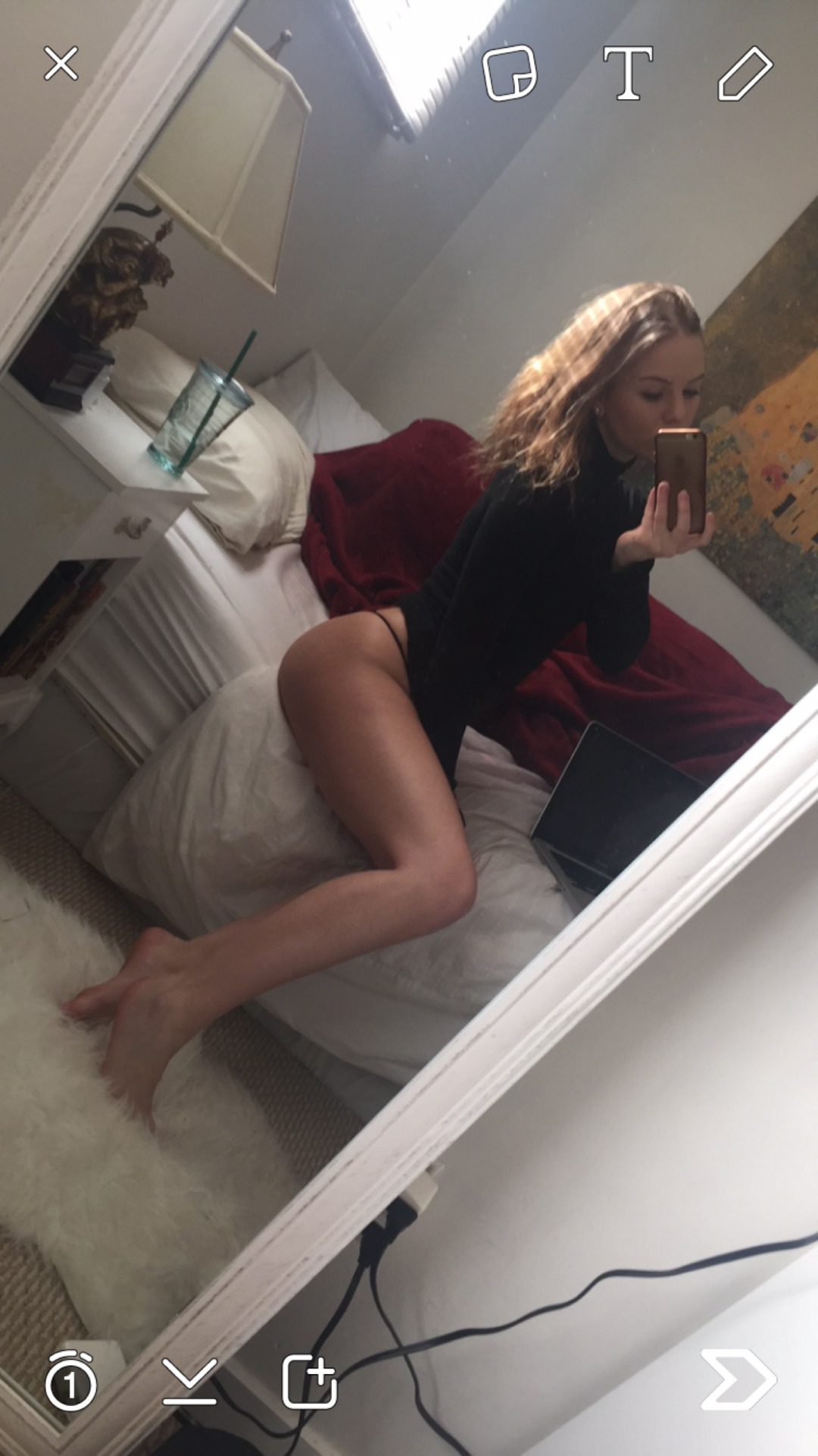 selfie sexe de femme hot au cul sexy du 44